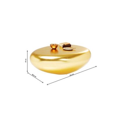 Столик журнальний фігурний KARE DESIGN Pebble Gold, 122х96 см, (золотий) 85119 у Києві купити kare-design меблі світло декор