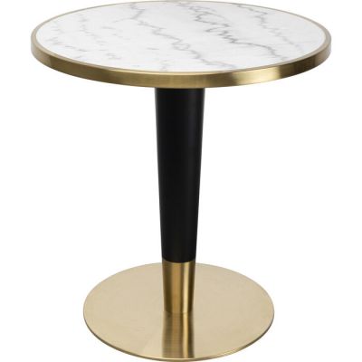 Столик для кафе круглий KARE DESIGN Amalia , d:70, (біло-золотий) 87524 у Києві купити kare-design меблі світло декор