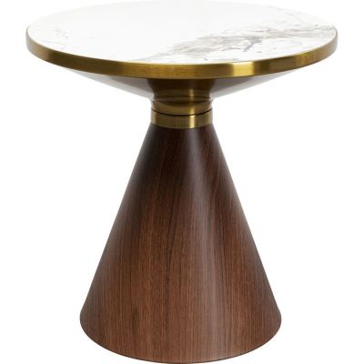 Столик журнальний круглий Cono Ceramic Ø50cm, (коричневий) 87808 у Києві купити kare-design меблі світло декор