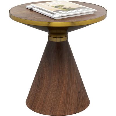 Столик журнальний круглий Cono Walnut Ø50cm, (коричневий) 87811 у Києві купити kare-design меблі світло декор