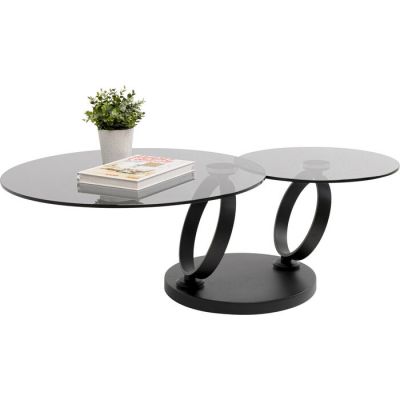 Столик журнальний круглий Beverly Smoke Black 132x80cm, 70711 у Києві купити kare-design меблі світло декор