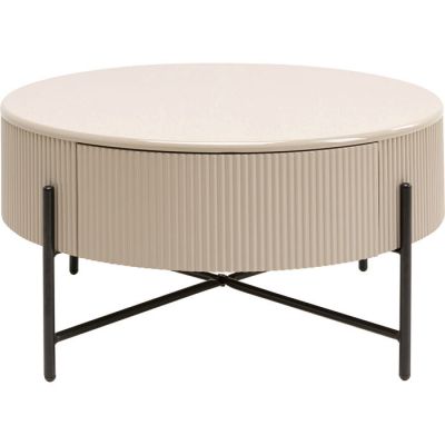 Столик журнальний KARE DESIGN Riffle, d:80, (кремовий) 70805 у Києві купити kare-design меблі світло декор