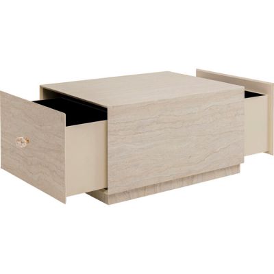 Столик журнальний Travertino Trunk, 80x60 см, (бежевий) 71047 у Києві купити kare-design меблі світло декор