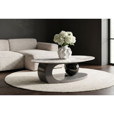 Журнальний столик Sphere Uno 120x70cм, (сірий) 71350 у Києві купити kare-design меблі світло декор