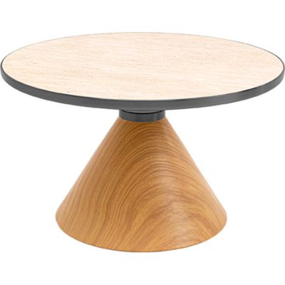 Столик журнальний KARE DESIGN Cono Oak Travertin, d:70, (світло-коричневий) 70656 у Києві купити kare-design меблі світло декор