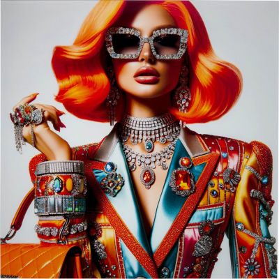 Картина на склі Muse Posh 100x100cm 57678 у Києві купити kare-design меблі світло декор