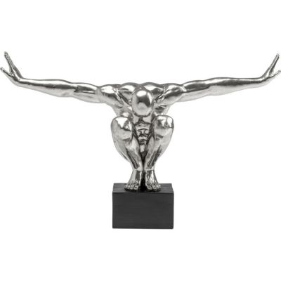 Ростова фігура KARE DESIGN Athlete XL Silver, 100 см, (срібний) 51523 у Києві купити kare-design меблі світло декор