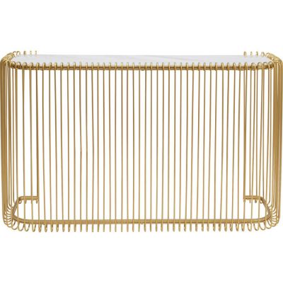 Консоль KARE DESIGN Wire Glass Marble Gold, 142 см, (золотий) 86529 у Києві купити kare-design меблі світло декор