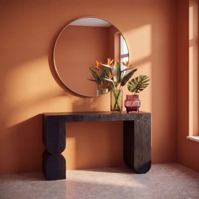 Консоль KARE DESIGN Curve Black, 120 см, (чорний) 87185 у Києві купити kare-design меблі світло декор