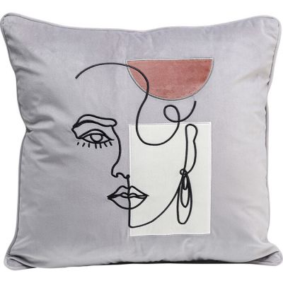 Подушка KARE DESIGN Mademoiselle, 45х45 см, (сірий) 52894 у Києві купити kare-design меблі світло декор