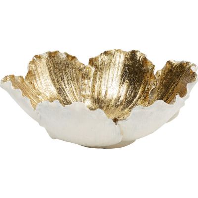 Чаша декоративна KARE DESIGN Flower Bloom Cream Gold, d:20, (біло-золотий) 52836 у Києві купити kare-design меблі світло декор