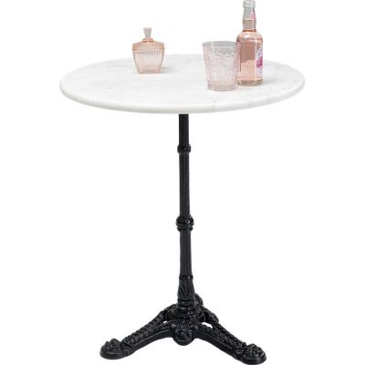 Стіл для кафе круглий KARE DESIGN Round White, d:60, (чорно-білий) 85157 у Києві купити kare-design меблі світло декор