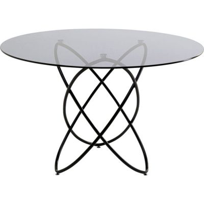 Стіл обідній круглий KARE DESIGN Molekular Black, d:120, (чорний) 85673 у Києві купити kare-design меблі світло декор