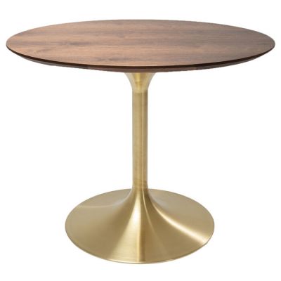 Стіл круглий KARE DESIGN Invitation Set Walnut Brass, d:90, (коричневий) 85957 у Києві купити kare-design меблі світло декор