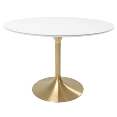 Стіл обідній круглий KARE DESIGN Invitation Set White Brass, d:120, (білий) 85958 у Києві купити kare-design меблі світло декор