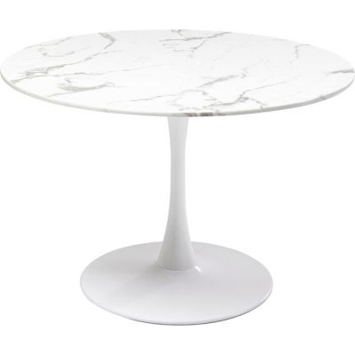 Стіл обідній круглий KARE DESIGN Veneto Marble White, d:110, (білий) 86017 у Києві купити kare-design меблі світло декор