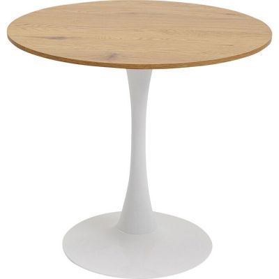 Стіл круглий KARE DESIGN Schickeria Oak White, d:80, (біло-коричневий) 86792 у Києві купити kare-design меблі світло декор