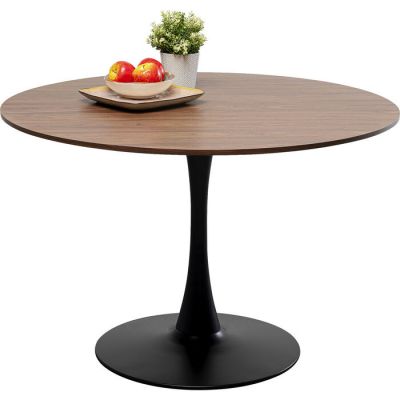 Стіл обідній круглий KARE DESIGN Schickeria Walnut Black, d:110, (чорно-коричневий) 86795 у Києві купити kare-design меблі світло декор