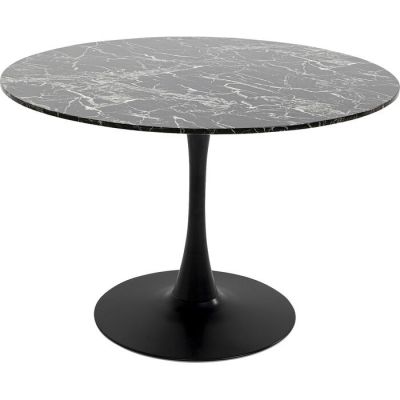 Стіл обідній круглий KARE DESIGN Schickeria Marble Black, d:110, (чорний) 87056 у Києві купити kare-design меблі світло декор