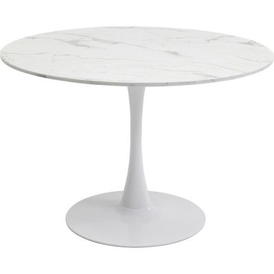 Стіл обідній круглий KARE DESIGN Schickeria Marble White, d:110, (білий) 87057 у Києві купити kare-design меблі світло декор