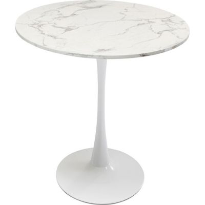 Стіл круглий KARE DESIGN Schickeria Marble White, d:80, (білий) 87059 у Києві купити kare-design меблі світло декор
