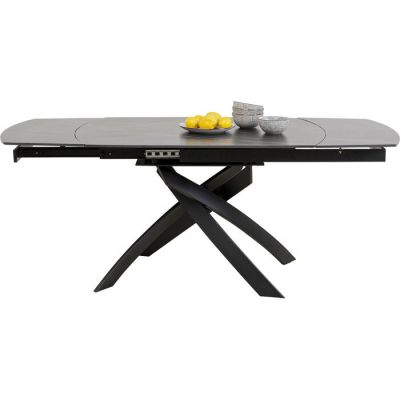 Стіл обідній розсувний KARE DESIGN Twist Black, 120(30+30)х90 см, (чорний) 86736 у Києві купити kare-design меблі світло декор