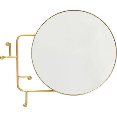 Дзеркало настінне з вішалкою KARE DESIGN Tristan, d:65, (латунь) 86904 у Києві купити kare-design меблі світло декор