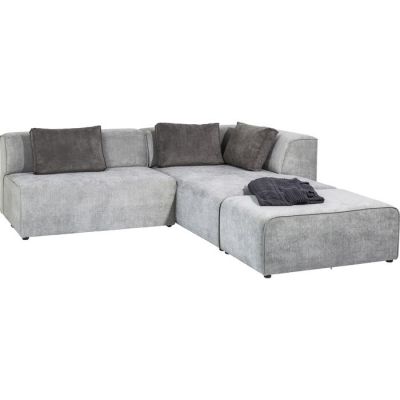 Диван кутовий KARE DESIGN Infinity Ottomane Grey Right, 306х182 см, (сірий) 81323 у Києві купити kare-design меблі світло декор