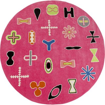 Килим Glyph, Ø200 см, (рожевий) 57763 у Києві купити kare-design меблі світло декор
