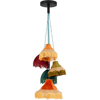 Підвісна лампа Saloon Fringes 5-lite, (різнокольоровий) 57466 у Києві купити kare-design меблі світло декор