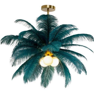 Підвісна лампа KARE DESIGN Feather Palm Green,d:87, (зелений) 57502 в Киеве купить kare-design мебель свет декор