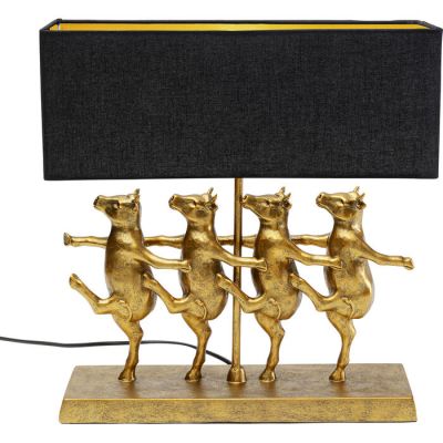 Лампа настільна KARE DESIGN Dancing Cows Black, (чорно-золотий) 56252 у Києві купити kare-design меблі світло декор