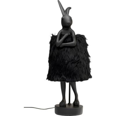 Лампа настільна KARE DESIGN Animal Rabbit Fur Black/Gold , 68 см, (чорний) 56673 в Киеве купить kare-design мебель свет декор