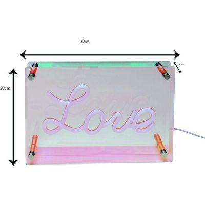 Світильник настільний KARE DESIGN LED Font LOVE, (різнокольоровий) 58138 у Києві купити kare-design меблі світло декор