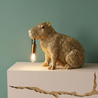 Лампа настільна KARE DESIGN Animal Capybara , 24 см, (золотий) 58207 у Києві купити kare-design меблі світло декор