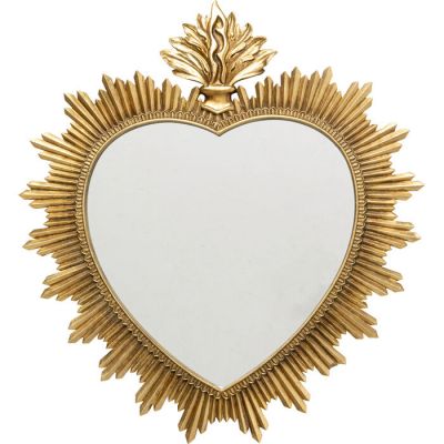 Дзеркало настінне фігурне KARE DESIGN Heart Mirror, 49x54 см, (золотий) 58284 в Киеве купить kare-design мебель свет декор