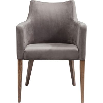 Стілець з підлокотниками KARE DESIGN Mode Velvet Grey, (сірий) 82470 в Киеве купить kare-design мебель свет декор