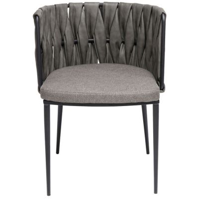 Стілець з подушкою з підлокотниками KARE DESIGN Cheerio Grey, (сірий) 83078 у Києві купити kare-design меблі світло декор