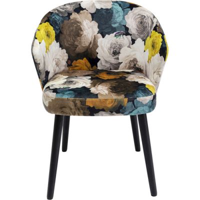 Стілець з підлокотниками KARE DESIGN Peony Flower Yellow, (різнокольоровий) 84684 у Києві купити kare-design меблі світло декор