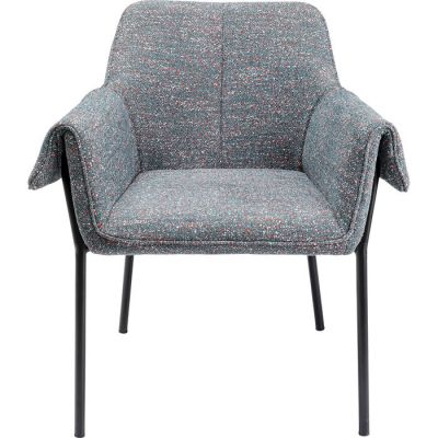 Стілець з підлокотниками KARE DESIGN Bess Grey Flitter, (сірий) 87068 у Києві купити kare-design меблі світло декор