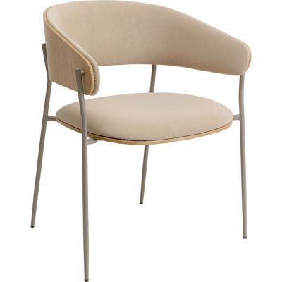 Стілець з підлокітниками Cindy Greige, (сіро-бежевий) 70792 у Києві купити kare-design меблі світло декор