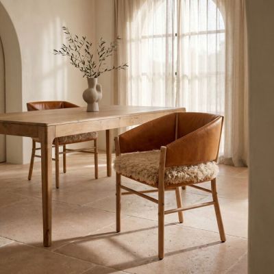 Стілець з підлокітниками Armrest Halva, (коричневий) 70943 у Києві купити kare-design меблі світло декор