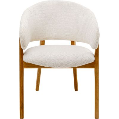 Стілець з підлокітниками August Ecru Melange, (білий) 71373 у Києві купити kare-design меблі світло декор
