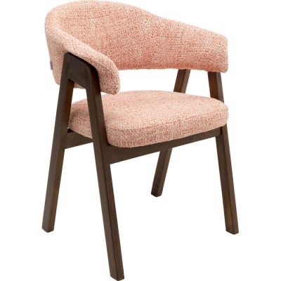 Стілець з підлокітниками Jonte Boucle Coral, (кораловий) 71376 у Києві купити kare-design меблі світло декор