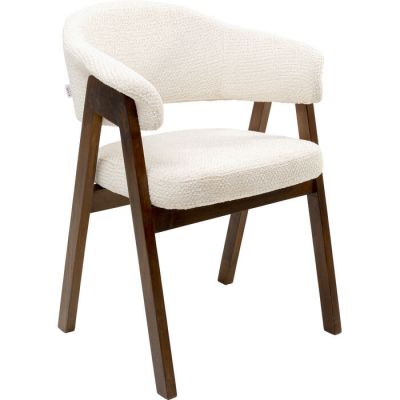Стілець з підлокітниками Jonte Boucle Ecru, (білий) 71377 у Києві купити kare-design меблі світло декор