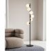Торшер Scala Balls Milky Black 160cm