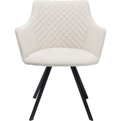 Стілець обертовий з підлокотниками KARE DESIGN Coco Cream, (бежевий) 86233 в Киеве купить kare-design мебель свет декор