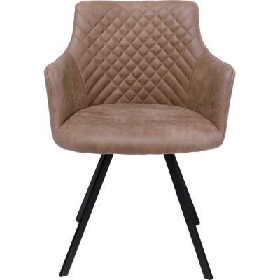 Стілець обертовий з підлокотниками KARE DESIGN Coco Brown, (коричневий) 87304 в Киеве купить kare-design мебель свет декор