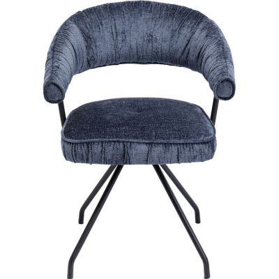 Стілець обертовий з підлокотниками KARE DESIGN Arabella Blue, (синій) 87359 в Киеве купить kare-design мебель свет декор