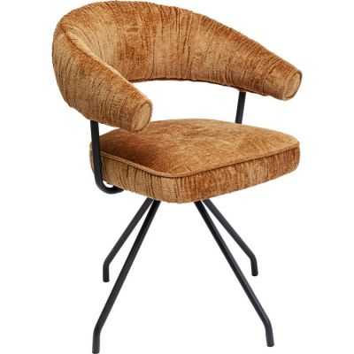 Стілець обертовий з підлокотниками KARE DESIGN Arabella Orangе, (коричневий) 87360 в Киеве купить kare-design мебель свет декор